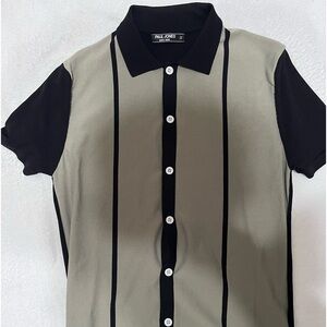 PJ Paul Jones men’s polo vintage lightweight knit golf shirt; size: Medium